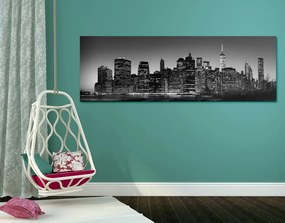 Κέντρο εικόνας της Νέας Υόρκης σε ασπρόμαυρο - 150x50