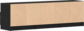 vidaXL Ντουλάπι TV 150 x 33,5 x 45 εκ. Μαύρη Οξυά Επεξεργασμένο Ξύλο