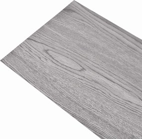 vidaXL Πλάκες Δαπέδου 18 pcs Σκούρο Γκρι 5,26 τ.μ. PVC