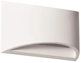Απλίκα Τοίχου G9 1X6W Γύψος Οβάλ Medium 147-53302 Λευκό Eurolamp-147-53302-Λευκό 147-53302