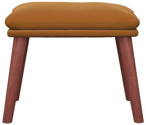 vidaXL Υποπόδιο Καφέ 45 x 29,5 x 39 εκ. Βελούδινο