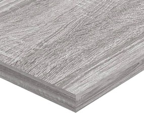 vidaXL Ράφια Τοίχου 4 τεμ. Γκρι Sonoma 80x20x1,5 εκ. Επεξεργ. Ξύλο