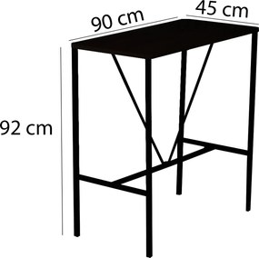 Bar Table Nordic Walnut
Black