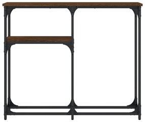 Τραπέζι Κονσόλα Καφέ Δρυς 90x22,5x75 εκ. Επεξεργασμένο Ξύλο - Καφέ