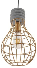 Φωτιστικό Οροφής Durant 01325 Grey-Beige GloboStar Cement