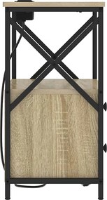 vidaXL Κομοδίνο Δρύς Sonoma 40 x 31 x 60 εκ. Επεξεργασμένο ξύλο