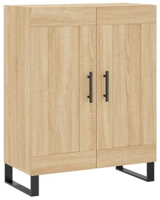 vidaXL Ντουλάπι Sonoma δρυς 69,5 x 34 x 180 εκ. από Επεξεργασμένο Ξύλο