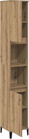 vidaXL Ντουλάπι μπάνιου Δρυς τεχνίτης 30x30x190 cm Κατασκευασμένο ξύλο
