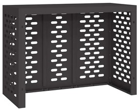vidaXL Κάλυμμα κλιματιστικού Μαύρο 110 x 50 x 80 cm Ατσάλι