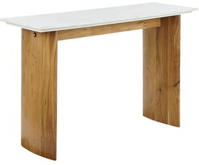 Έπιπλο Εισόδου Home ESPRIT Λευκό Καφέ 120 x 38 x 77 cm