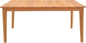 Τραπέζι Ory pakoworld teak ξύλο σε φυσική απόχρωση 160x80x75εκ