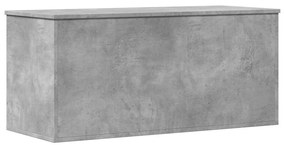 vidaXL Κουτί Αποθήκευσης Γκρι Σκυροδέματος 100x42x46 εκ. Επεξεργ. Ξύλο
