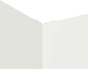 vidaXL Περίγραμμα γκαζόν 4 τμχ. 100 x 100 x 35 cm Ατσάλι Λευκό