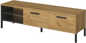 Έπιπλο Τηλεόρασης Santes Χρυσό Δρυς-Γραφίτης 155x42x45.7cm