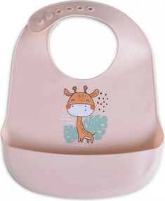 Σαλιάρα Σιλικόνης 4+ Μηνών (23x32) Cangaroo Rooibos Pink