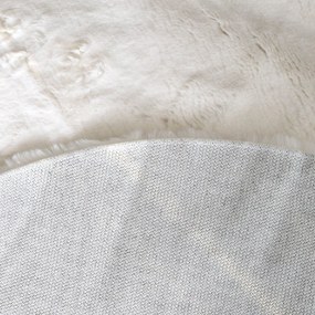 Στρογγυλό Xαλί Γούνινο (Φ120) Ravelia Fluffy Cream