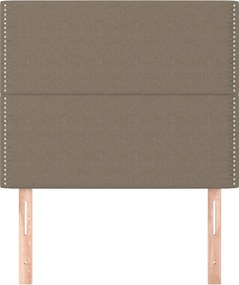 vidaXL Κεφαλάρι Κρεβατιού Μπεζ 100x5x118/128 εκ. Ύφασμα