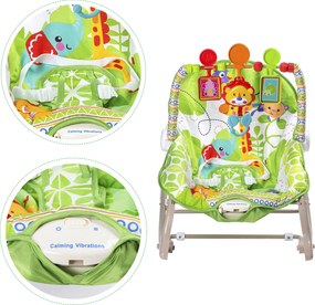 Bouncer rocking chair with vibrations 3in1 ECOTOYS