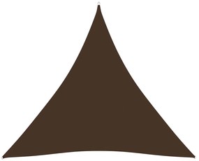 Πανί Σκίασης Τρίγωνο Καφέ 5 x 5 x 5 μ. από Ύφασμα Oxford