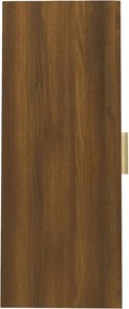 vidaXL Κρεμαστό Ντουλάπι Τοίχου Καφέ Δρυς 69,5x34x90 εκ Επεξ. Ξύλο