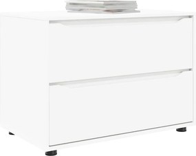 vidaXL Ντουλάπι αποθήκευσης 80 x 48 x 57 εκ Επεξεργασμένο Ξύλο Λευκό