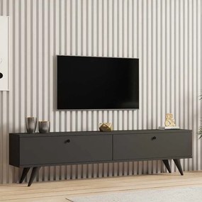Έπιπλο τηλεόρασης Jate pakoworld σε ανθρακί απόχρωση 160x25x40εκ