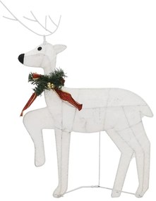 vidaXL Χριστουγεννιάτικοι Τάρανδοι 4 τεμ. με 80 LED Λευκοί