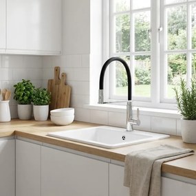 Sparke Berra 01 Chrome - Μπαταρία Κουζίνας με Εύκαμπτο Ντους