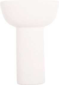 ΕΠΙΤΡΑΠΕΖΙΟ ΚΕΡΑΜΙΚΟ ΔΙΑΚΟΣΜΗΤΙΚΟ ELENDIL HM4602.01 ΥΠΟΛΕΥΚΟ ΚΡΥΣΤΑΛΛΙΚΟ Φ23x32Υ εκ.