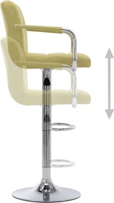 vidaXL Καρέκλες Μπαρ 2 τεμ. Πράσινες Υφασμάτινες