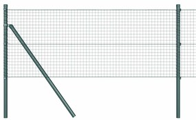 vidaXL Φράκτης με Στυλό Πράσινο 10 x 0.5 μ