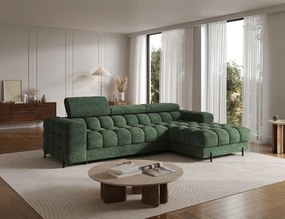 Γωνιακός καναπές Freyia-Prasino-Δεξιά