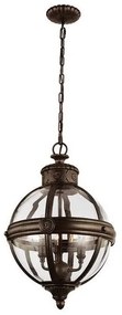 Κρεμαστό Φωτιστικό Οροφής 3xE14 Φ37cm Adams Elstead Lighting FE-ADAMS-3P-BRZ Μπρονζέ
