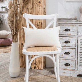 Μαξιλαροθήκη Διακοσμητική Ostia 01 Ecru Teoran 30X50 Cotton-Polyester
