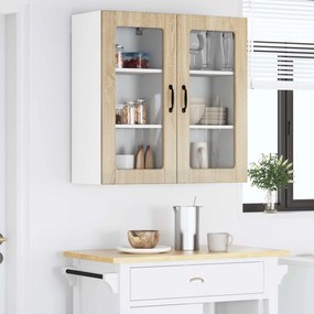 vidaXL Ραφιέρα τοίχου LUCCA 2 pcs Sonoma Δρυς 40 x 31 x 80 εκ.
