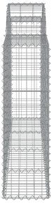 vidaXL Συρματοκιβώτια Τοξωτά 12 τεμ. 200x30x100/120 εκ. Γαλβαν. Ατσάλι