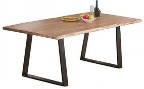 LIZARD Slim τραπέζι Μεταλ.Μαύρο/Ξύλο Ακακία Φυσικό 200x95x75cm ΕΑ7100,S
