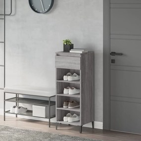 vidaXL Παπουτσοθήκη Γκρι Sonoma 40x36x105 εκ. από Επεξεργασμένο Ξύλο
