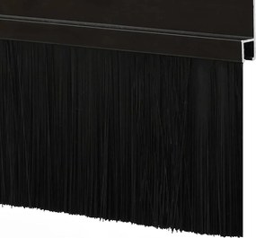 vidaXL Αυτοκόλλητες σφραγίδες πόρτας 12 pcs Μαύρο 100 cm