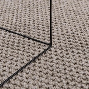 vidaXL Χαλιά χώρου Ορθογώνιος LUGO Taupe 140 x 200 cm Πολυεστέρας