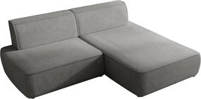 Γωνιακός Καναπές Zuno-Δεξιά-Γκρι Σκούρο