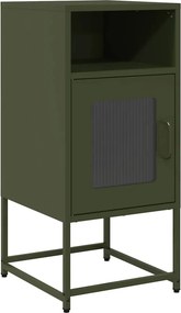 vidaXL Κομοδίνο ντουλάπι Ελαιοπράσινο 36x39x78 cm από