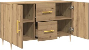 vidaXL Σκευοθήκη Δρυς τεχνίτης 100x36x60 cm Κατασκευασμένο ξύλο