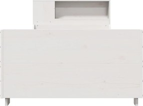 vidaXL Σκελετός Κρεβ. Χωρίς Στρώμα Λευκό 90x200 εκ Μασίφ Πεύκο
