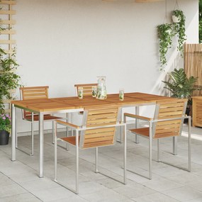 vidaXL Τραπεζάκι Φαγητού  200x90x74.5 εκ. από Μασίφ Ξύλο Ακακίας
