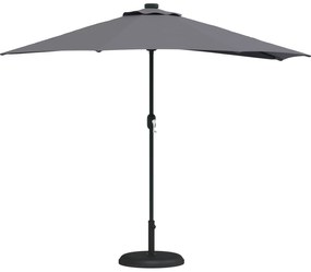 vidaXL Ομπρέλα Κήπου Ανθρακί 294 x 150 x 224 εκ. ύφασμα