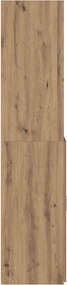 vidaXL Βιβλιοθήκη Artisan δρυς 30 x 42.4 x 185.2 εκ.
