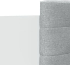 vidaXL Πλαίσιο Κρεβατιού με Κεφαλάρι Λευκό 100x200 εκ. Επεξ. Ξύλο