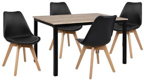 ΣΕΤ ΤΡΑΠΕΖΑΡΙΑΣ 5ΤΜΧ HM10341 ΤΡΑΠΕΖΙ & 4 ΚΑΡΕΚΛΕΣ VEGAS 110x70x76 cm