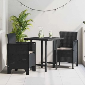 vidaXL Καρέκλα Κήπου 2 pcs Ανθρακί 53 x 49 x 85 εκ. PP